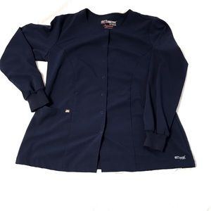 Greys Anatomy Indigo/Navy WarmUp Scrub Jacket LG